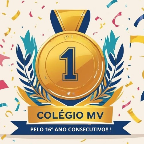 Arte da seção de matrículas da Escola MV